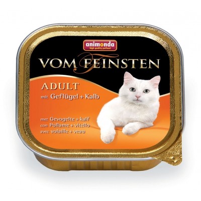 Консервы для кошек с домашней птицей и телятиной Animonda Vom Feinsten Classic 100 г