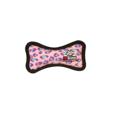 Супер-прочная игрушка для собак Кость, розовый леопард, прочность 8/10 Tuffy Jr Bone Pink Leopard 68 г