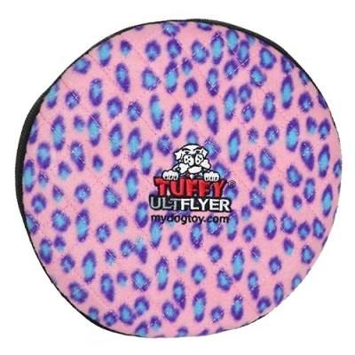 Супер прочная игрушка для собак Диск, розовый леопард, прочность 8/10 Tuffy Ultimate Flyer Pink Leopard 113 г