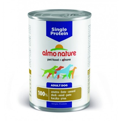 Консервы с уткой для собак с чувствительным пищевариением Almo Nature Single Protein Duck 400 г