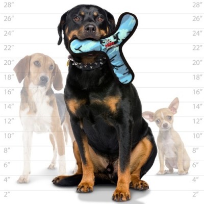 Супер прочная игрушка для собак Бумеранг, голубой камуфляж, прочность 8/10 Tuffy Ultimate Bowmerang Camo Blue 159 г