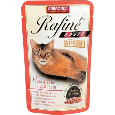 Паучи для кошек с курицей, уткой и пастой Animonda Rafine Soupe Adult 100 г