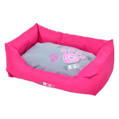 Лежак с бортиком и двусторонней подушкой серия, "Розовая лапка" Rogz Wall Bed M
