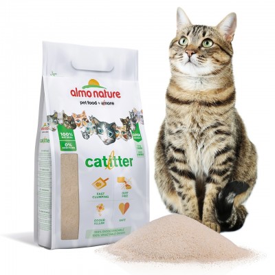Натуральный биоразлагаемый комкующийся наполнитель Almo Nature Cat Litter 2,27 кг