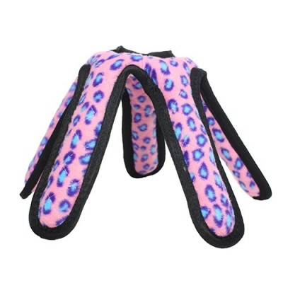 Супер прочная игрушка для собак Кольцо с 5 лепестками, розовый леопард, прочность 9/10 Tuffy Ultimate Tire Iron Pink Leopard 295 г