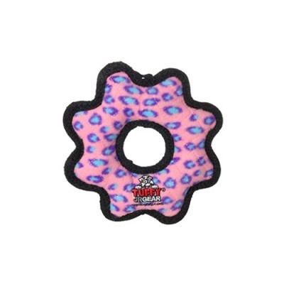 Супер прочная игрушка для собак Шестеренка малая, розовый леопард, прочность 8/10 Tuffy Jr Gear Ring Pink Leopard 113 г