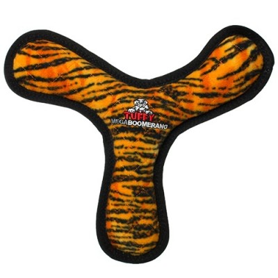 Супер прочная игрушка для собак Бумеранг, узор тигр, прочность 10/10 Tuffy Mega Bowmerang Tiger 249 г