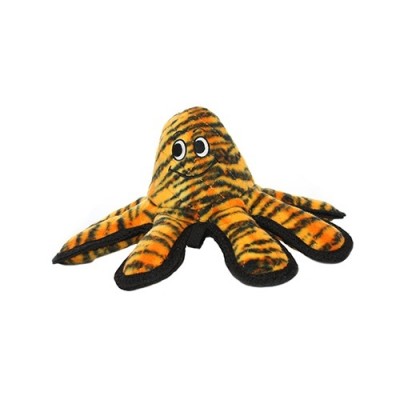 Супер прочная игрушка для собак Осьминог малый, узор тигр, прочность 10/10 Tuffy Mega Small Octopus Tiger 295 г