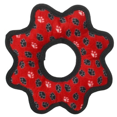 Супер прочная игрушка для собак Шестеренка, красный, прочность 9/10 Tuffy Ultimate Gea Ring Red Paw 249 г