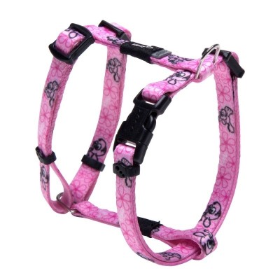 Шлейка для щенков, розовая Rogz H-Harness XS