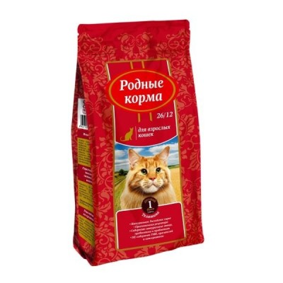 Сухой корм для взрослых кошек, с телятиной Родные корма Adult Cat Beef 10 кг