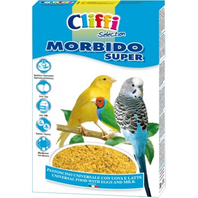 Яичный корм с молоком для всех зерноядных птиц Cliffi Morbido Super 5 кг