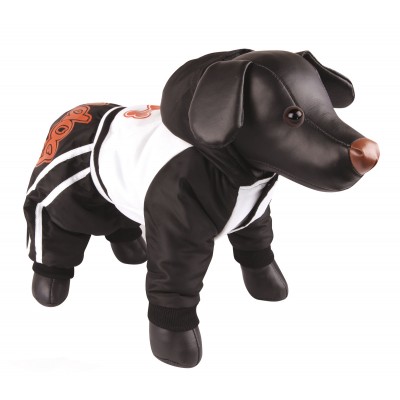 Комбинезон черно-белый с косточкой, 20см - мальчик Dezzie Coverall for dogs 20 см