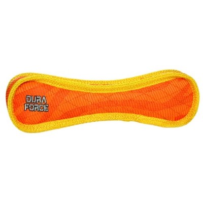 Супер прочная игрушка для собак Косточка, оранжевый с желтым, прочность 9/10 Tuffy Bone Tiger Orange/Yllw 181 г