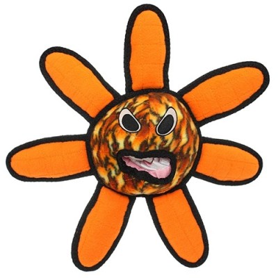 Супер прочная игрушка для собак Инопланетный шар-цветок, пламя, прочность 8/10 Tuffy Alien Ball Flower Fire 363 г