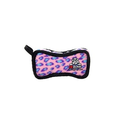 Супер-прочная игрушка для собак Кость, широкая, розовый леопард, прочность 8/10 Tuffy Jr Bone2 Pink Leopard 113 г