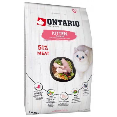 Корм для котят с курицей Ontario Kitten Chicken 2 кг