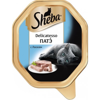 Консервы для кошек в ламистере Sheba Delicatesso патэ с лососем 85 г