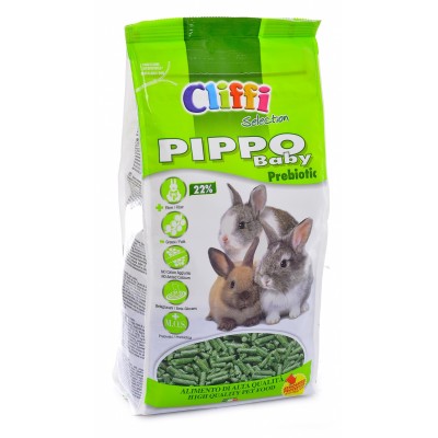 Корм для крольчат и молодых кроликов пребиотик Cliffi Pippo Baby Prebiotic SELECTION 900 г