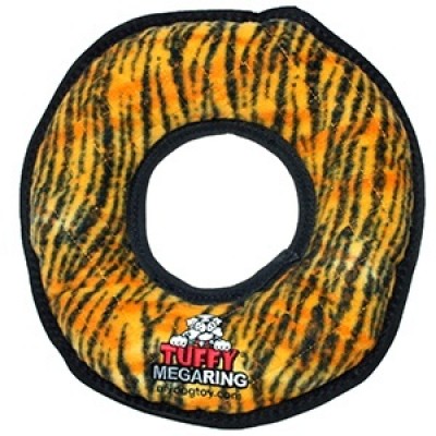 Супер прочная игрушка для собак Кольцо , узор тигр, прочность 10/10 Tuffy Mega Ring Tiger 431 г