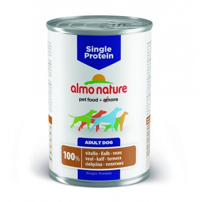 Консервы с телятиной для собак с чувствительным пищевариением Almo Nature Single Protein Veal 400 г
