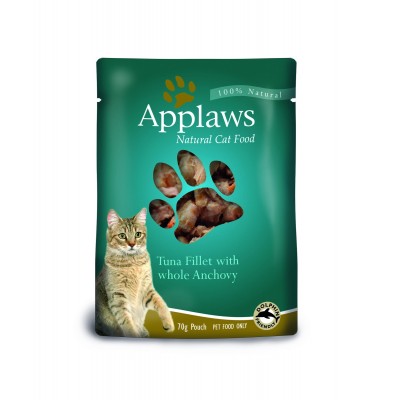 Паучи для кошек с тунцом и анчоусами Applaws Cat Tuna&Anchovy pouch 70 г