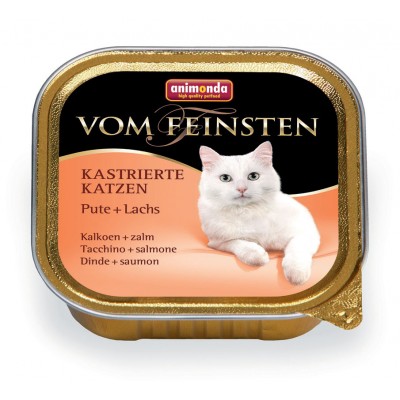 Консервы для кастрированных кошек с индейкой и лососем Animonda Vom Feinsten for castrated cats 100 г