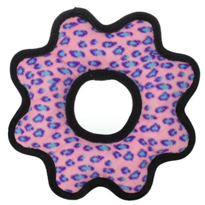 Супер прочная игрушка для собак Шестеренка, розовый леопард, прочность 9/10 Tuffy Ultimate Gear Ring Pink Leopard 249 г