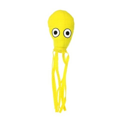 Супер прочная игрушка для собак "Обитатели океана" Кальмар, средний, желтый, прочность 9/10 Tuffy Ocean Creature Ultimate Squid Yellow 136 г