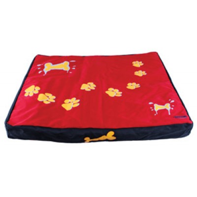 Лежак-коврик, красный с лапами Dezzie Rug Carpet L