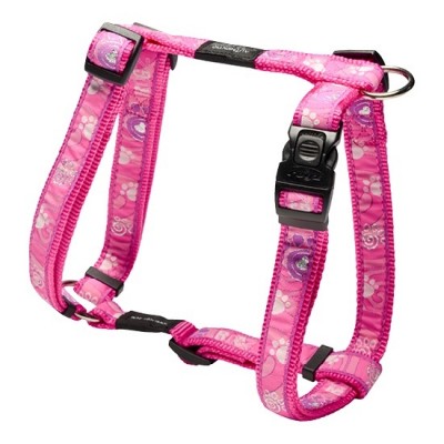 Шлейка для собак Fancy dress, "Розовая лапка" Rogz H-Harness XL