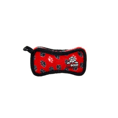 Супер-прочная игрушка для собак Кость, широкая, красный, прочность 8/10 Tuffy Jr Bone2 Red Paw 113 г