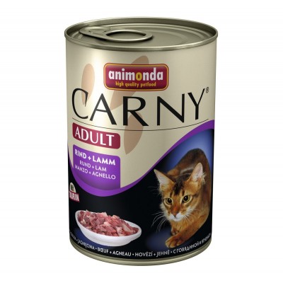 Консервы для кошек с говядиной и ягненком Animonda Carny Adult 400 г
