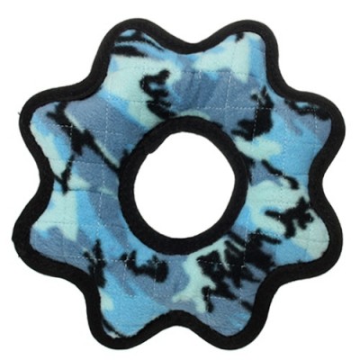 Супер прочная игрушка для собак Шестеренка, голубой камуфляж, прочность 9/10 Tuffy Ultimate Gear Ring Camo Blue 249 г