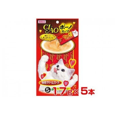 Соус для кошек наваристый суп из трёх морепродуктов Inaba Sauce Cat Seafood 17 г х 5 уп