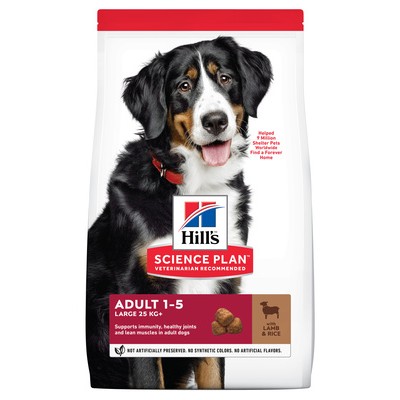 Корм для собак крупных пород с ягненком и рисом Hills Adult Large 12 кг