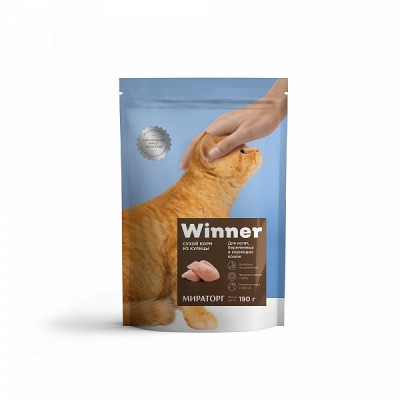 Сухой корм для котят, беременных и кормящих кошек Winner Winner 190 гр