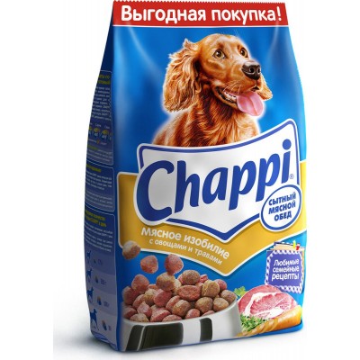 Сухой корм для собак Chappi Мясное изобилие сытный мясной обед 2,5 кг