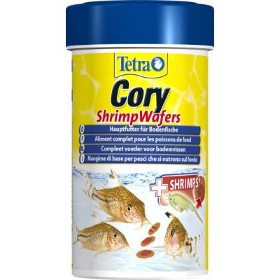 Корм-пластинки с добавлением креветок для сомиков-коридорасов Tetra Cory Shrimp Wafers 250 мл