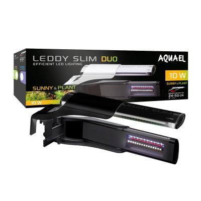 Светильник для аквариума длиной 24-50 см Aquael Leddy Slim Duo Sunny & Plant 10W черный