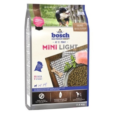 Корм сухой для собак с курицей Bosch Mini Light 2,5 кг