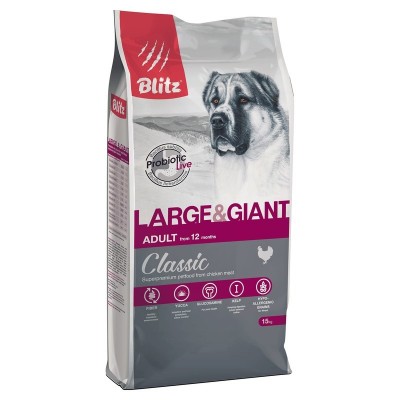 Корм для собак крупных пород Blitz Adult Large & Giant Breeds 15 кг