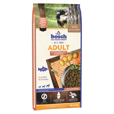 Корм сухой с лососем и картофелем для собак Bosch Adult Dog Salmon & Potato 15 кг