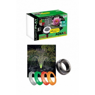 Набор цветных светящихся насадок-колец для PFN 7500/10000 Aquael Light Play Ring L большой