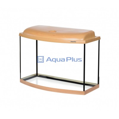  AquaPlus Аквариум STD Ф70 фигурный, (бук) со светильником 1х15 Вт 62 л