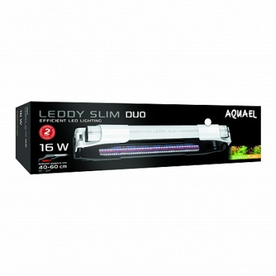 Светильник для аквариума длиной 40-60 см Aquael Leddy Slim Duo Sunny & Plant 16W белый