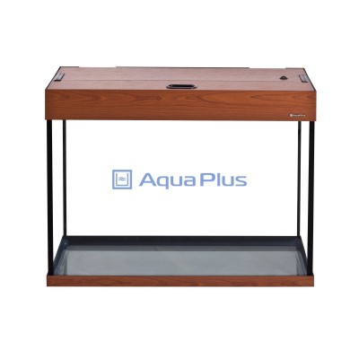 AquaPlus Аквариум LUX П100 (итальянский орех) со светильником 2х18 Вт 96 л