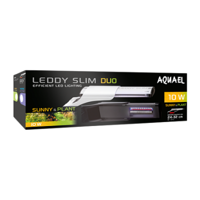 Светильник для аквариума длиной 24-50 см Aquael Leddy Slim Duo Sunny & Plant 10W белый