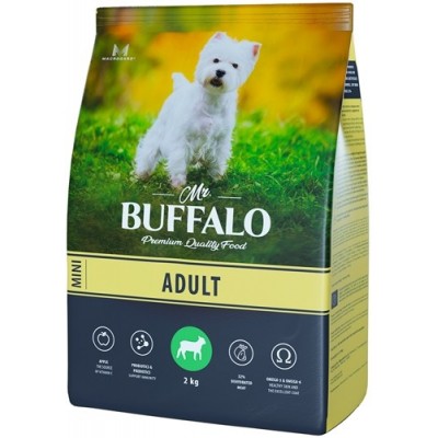 Корм для собак мелких пород с ягненком Mr.Buffalo ADULT MINI 2 кг