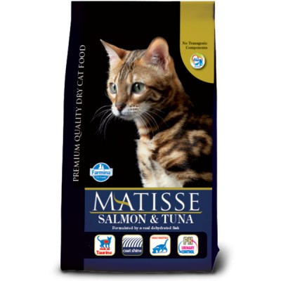 Сухой корм для кошек с лососем и тунцом Farmina Matisse Adult Salmon & Tuna 1,5 кг